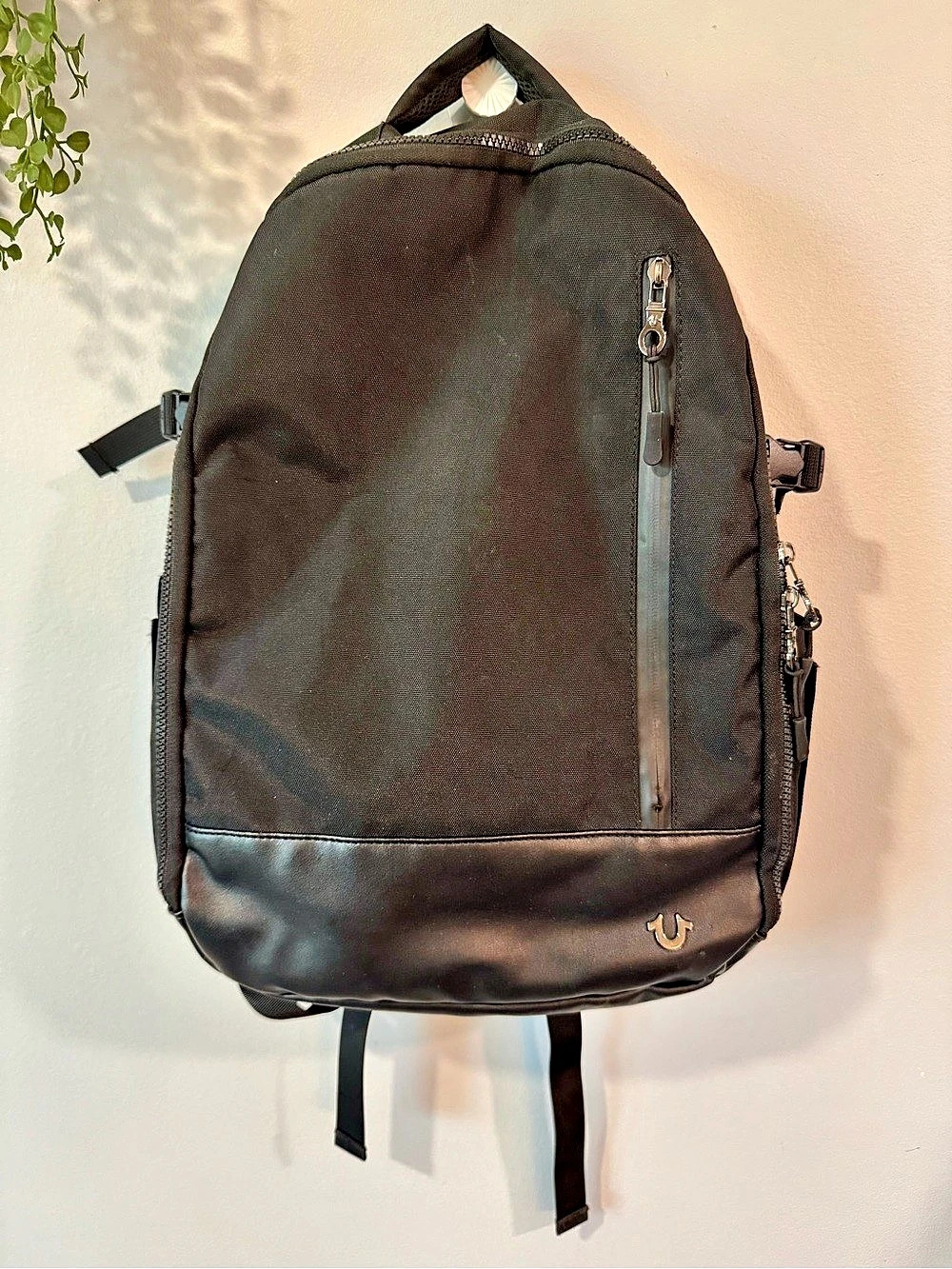 True Religion Black Backpack
